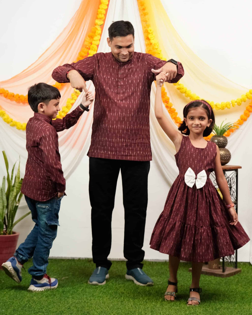 Maroon Glorious Father Kid Twining