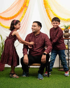 Maroon Glorious Father Kid Twining