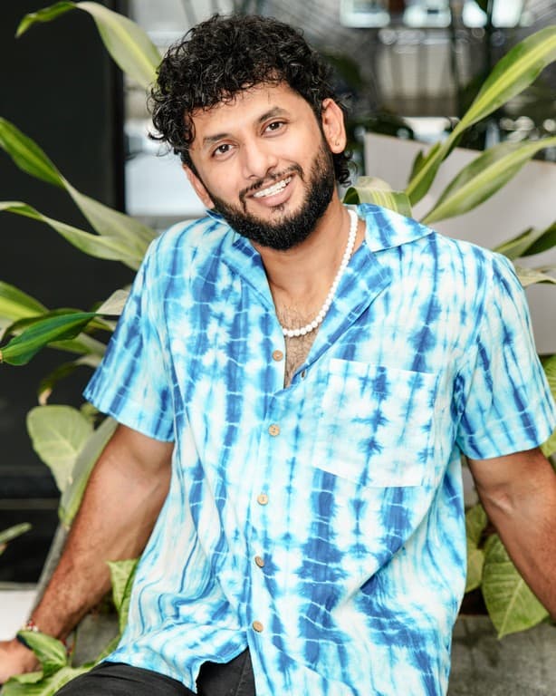 Blue Shibori Punch Shirt