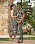 Black Floral Kiara Couple