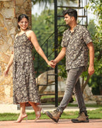 Black Floral Kiara Family Set