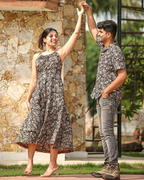 Black Floral Kiara Family Set