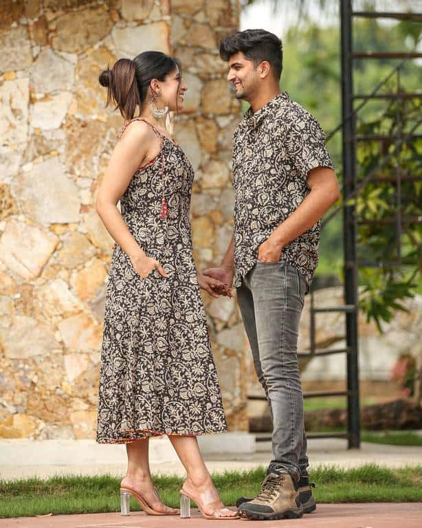 Black Floral Kiara Couple