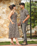 Black Floral Kiara Couple
