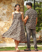 Black Floral Kiara Couple