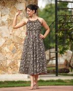 Black Floral Kiara Dress