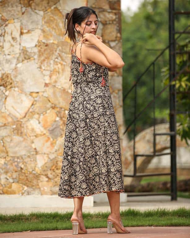 Black Floral Kiara Dress