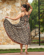 Black Floral Kiara Dress