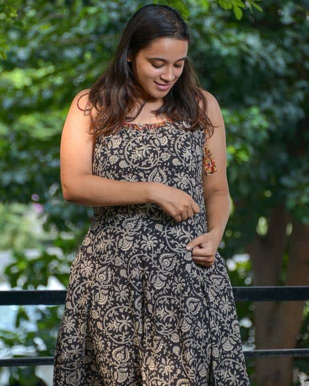 Black Floral Kiara Nursing Dress
