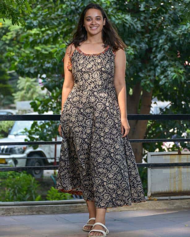 Black Floral Kiara Nursing Dress