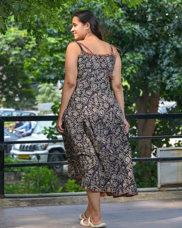 Black Floral Kiara Nursing Dress