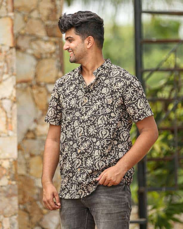 Black Floral Kiara Shirt