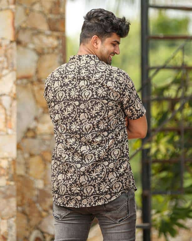 Black Floral Kiara Shirt