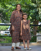 Black Maroon Blast Mother Daughter Twinning
