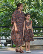 Black Maroon Blast Mother Daughter Twinning