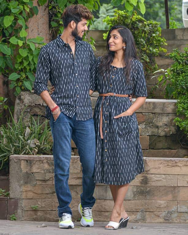 Black Punch Couple Set