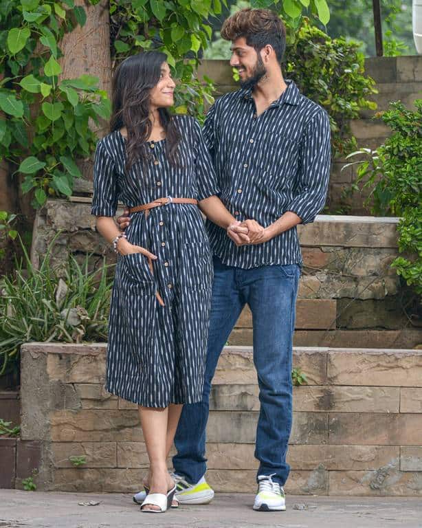 Black Punch Couple Set