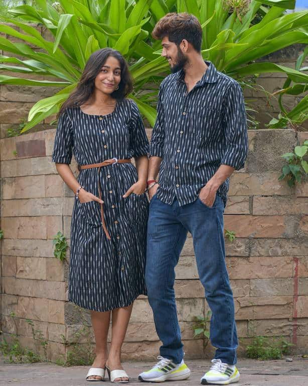 Black Punch Couple Set