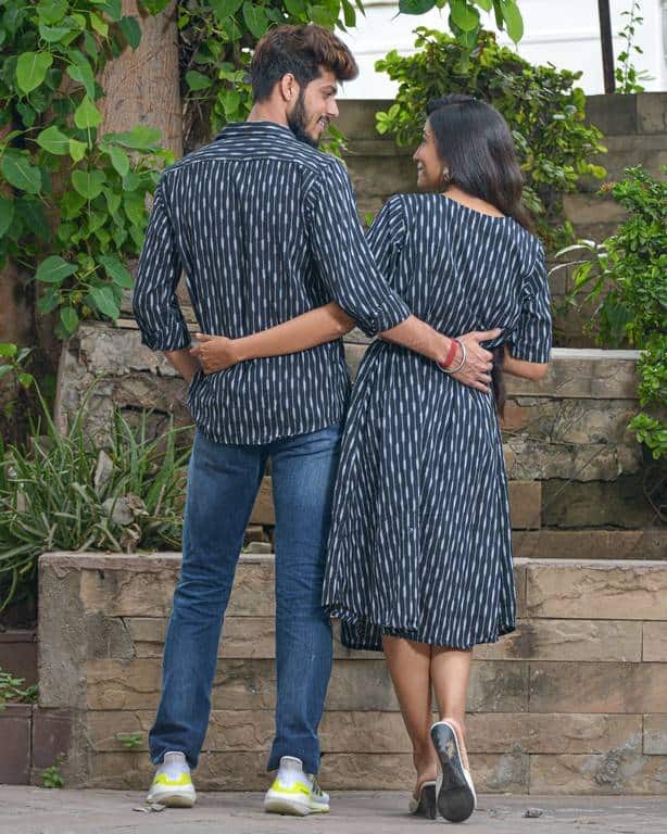 Black Punch Couple Set Secondary image