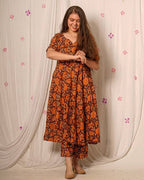 Brick Rose Kurta Nursing Set