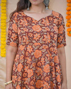 Brick Rose Kurta Set