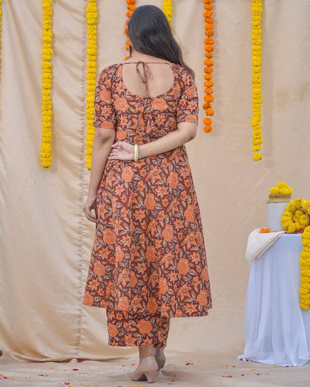 Brick Rose Kurta Set