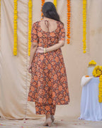 Brick Rose Kurta Set