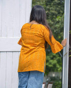 Canary Yellow Short Kurti
