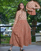 Cinnamon Whirl Nursing Dress