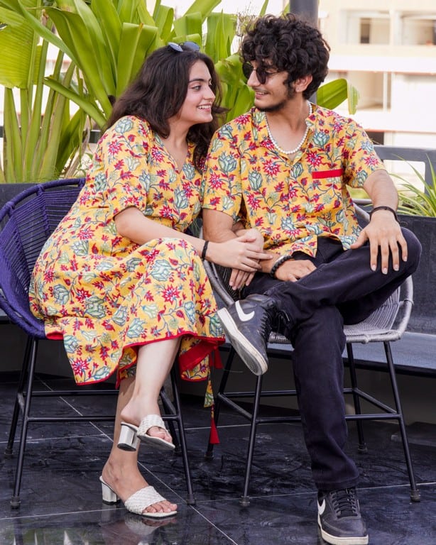 Daffodil Yellow Angrakha Family Set