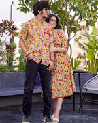 Daffodil Yellow Angrakha Family Set
