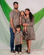 Black Floral Family Set