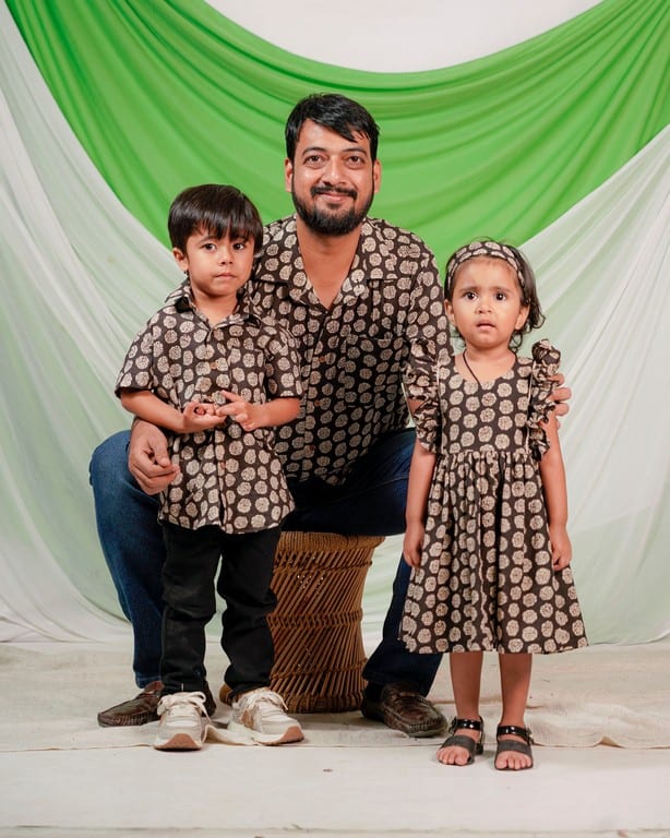 Black Floral Girl Dress Main image