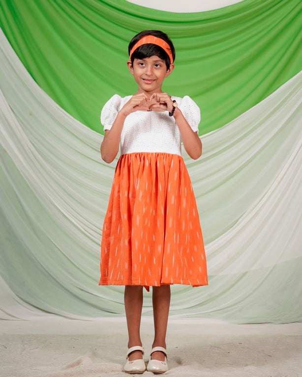 Orange Obsession Kids Dress Secondary image