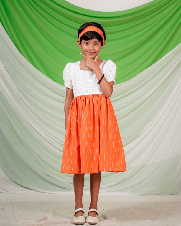 Orange Obsession Kids Dress