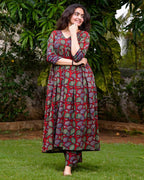 Berry Maroon Kurta Set