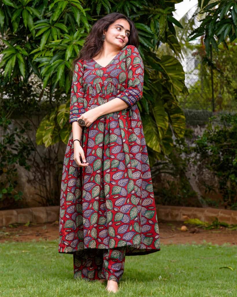 Berry Maroon Kurta Set