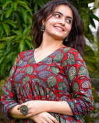 Berry Maroon Kurta Set