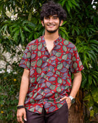Berry Maroon Kurta Family Set