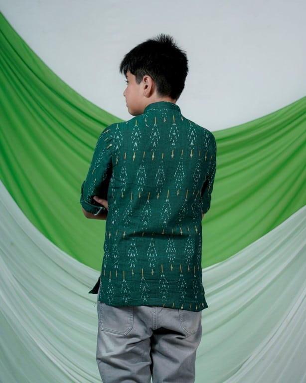 Canopy Green Kids Kurta