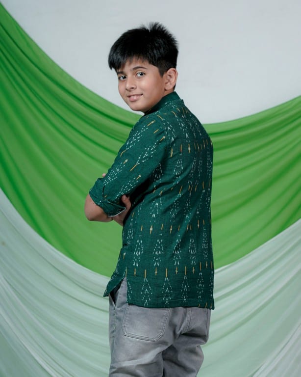 Canopy Green Kids Kurta