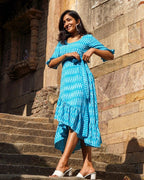Berry Blue Senorita Ikat Dress