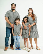 Ikat Checkered Family Set