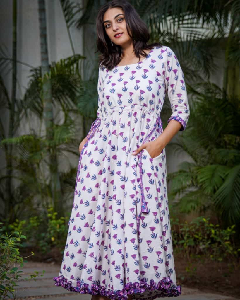 MoonStone White Maternity Dress