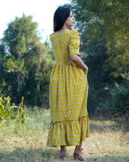 Leafing Yellow Dress