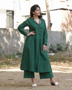 Clover Green Maternity Kurta with Plazzo
