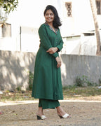Clover Green Maternity Kurta with Plazzo