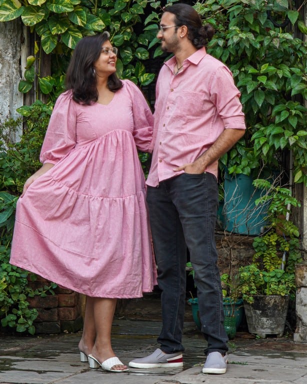Orchid Pink Couple Set