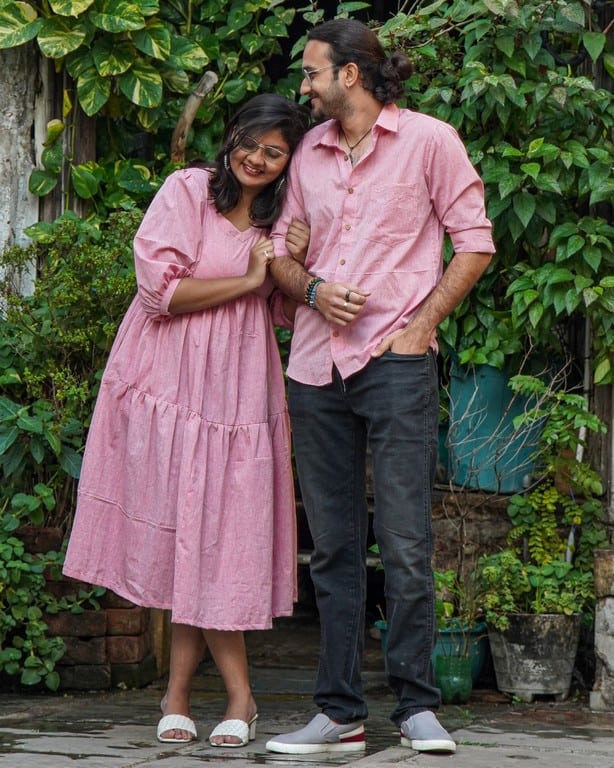 Orchid Pink Couple Set