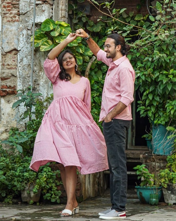 Orchid Pink Couple Set